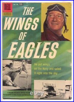 Wings of Eagles-Four Color Comics #790 1957-John Wayne photo cover-Alex Toth