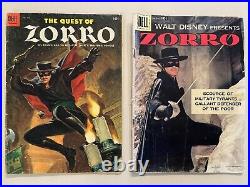 Zorro 617 & 882 Four Color (Dell Comics, Disney Presents) Golden Age Comic Books