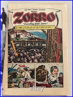 Zorro 617 & 882 Four Color (Dell Comics, Disney Presents) Golden Age Comic Books